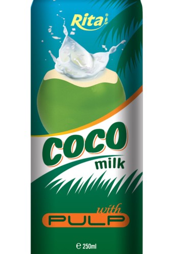 250ml OEM Coconut Milk with Pulp
